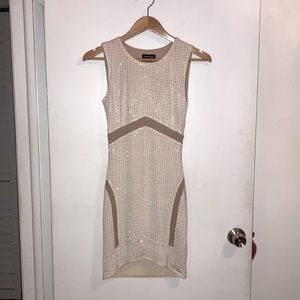 BeBe💜Stretchy Sequin Rhinestone Dress⭐️FREE SHIPPING⭐️‼️